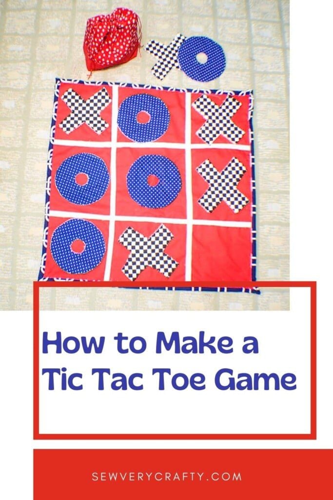 Sew a quilted Tic-Tac-Toe Game