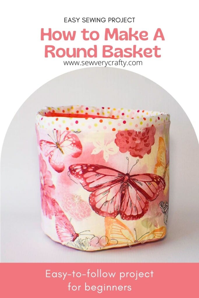 How to Make a round fabric basket