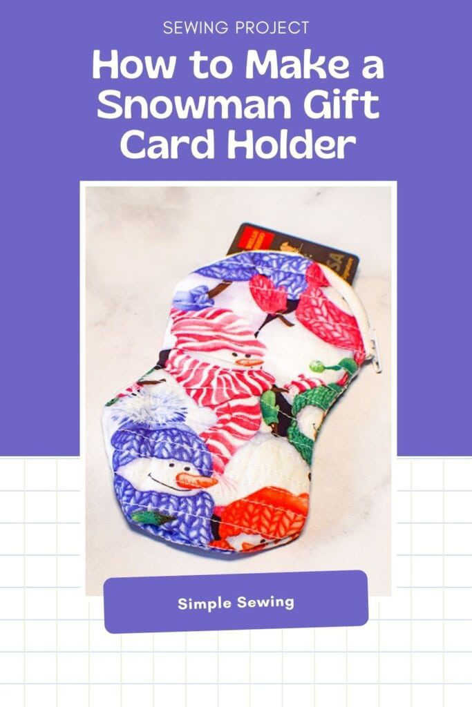 How to Make a Snowman Gift Card Holder