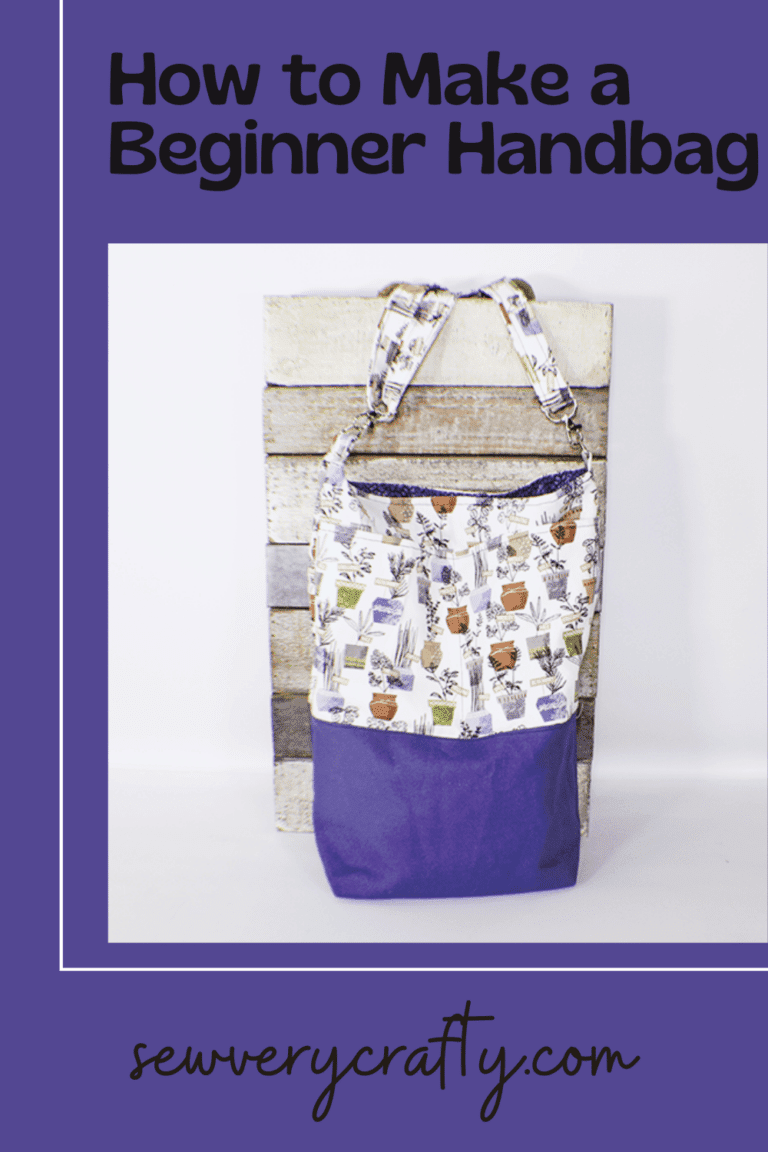 Small Handbag Tutorial How to Make a Beginner Handbag - Sew Very Crafty