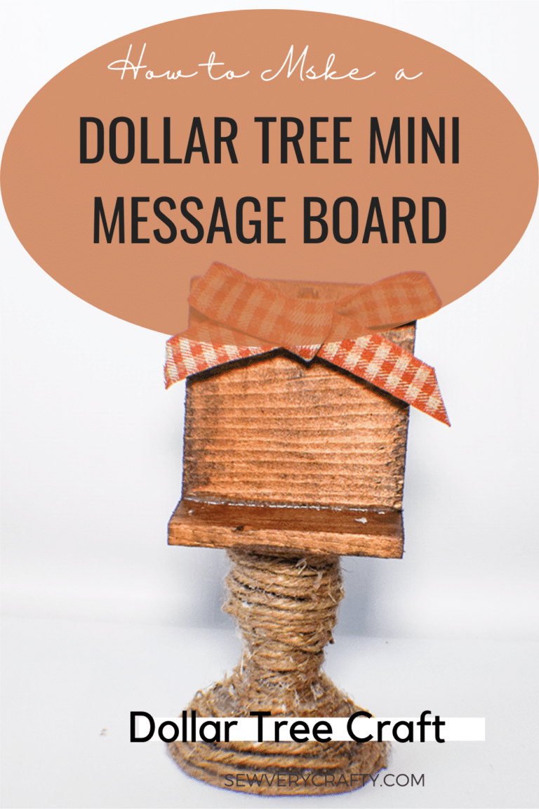 Tree Board Message How to Make a Dollar Tree Mini Message Board - Sew Very Crafty