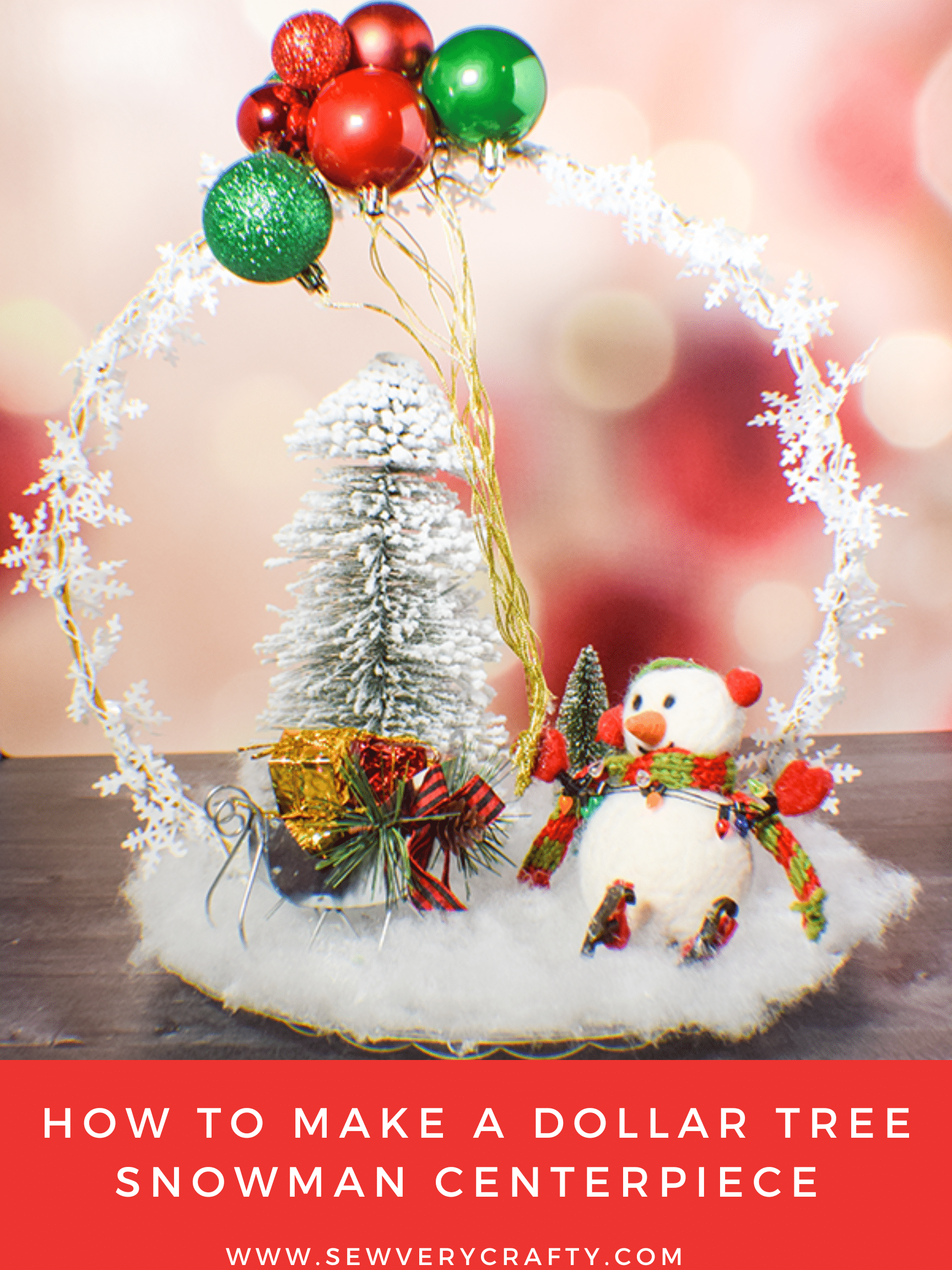 How to Make a Fun Snowman Centerpiece - Sew Very Crafty