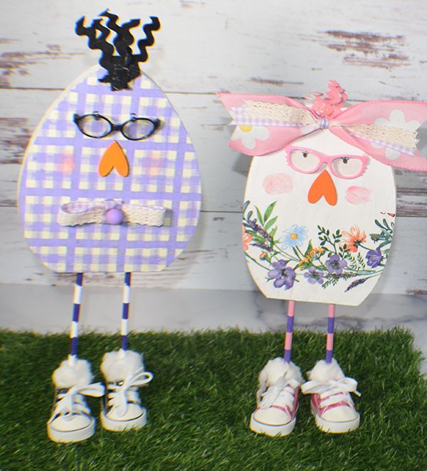 How to Make a Pair of Dollar Tree Easter Egg People