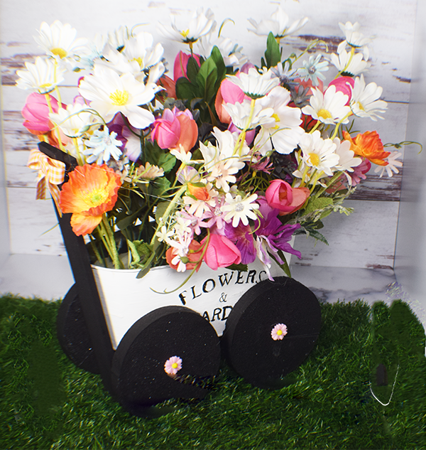 How to Make a Dollar Tree Flower Cart