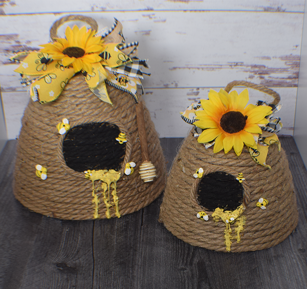 How to Make Dollar Tree Bee Hive Home Decor