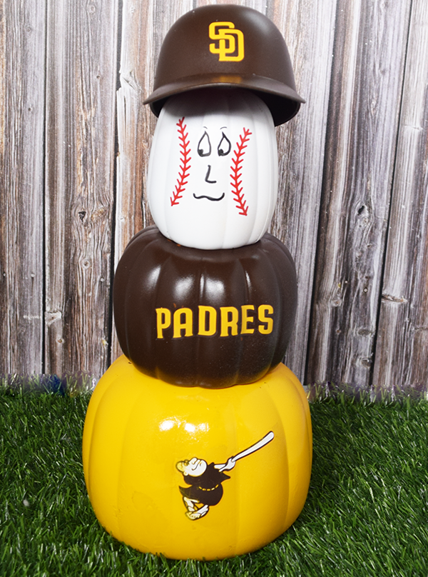 How to Make Dollar Tree Mini Pumpkin Baseball Decor