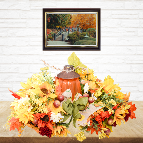 How to Make aDollar tree autumn pumpkin centerpiece