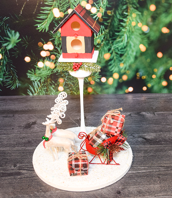 How to Make Dollar Tree Christmas Birdhouses