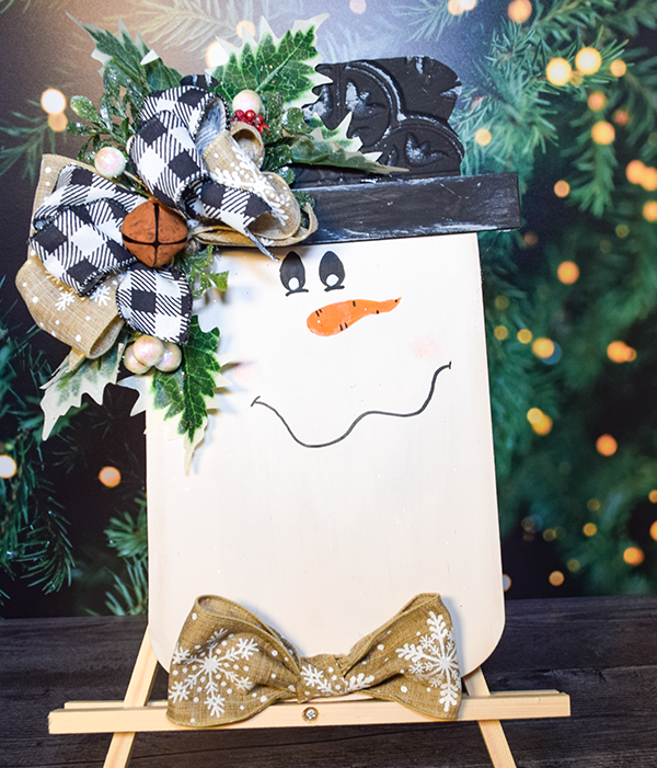 How to Make a Dollar Tree snowman From a Scarecrow