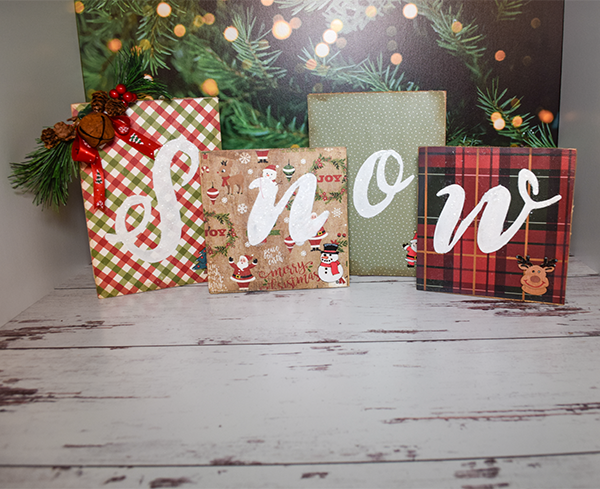 How to Make Dollar Tree Christmas Word decor