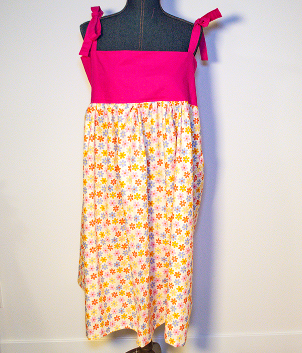 How to Sew a Beginner Summer Dress using rectangles