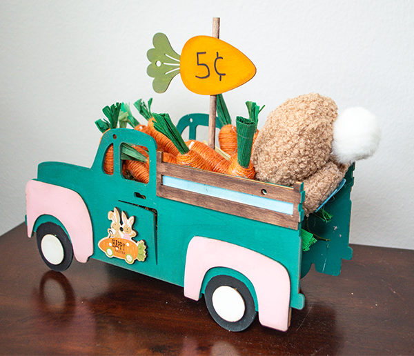 How to Make a Dollar Tree Truck Carrot Patch