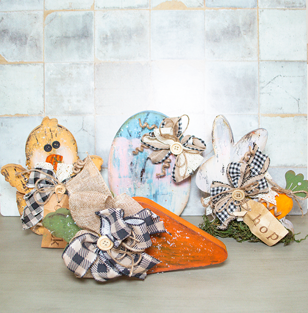 How to Decorate Dollar Tree Easter Wood Cutouts