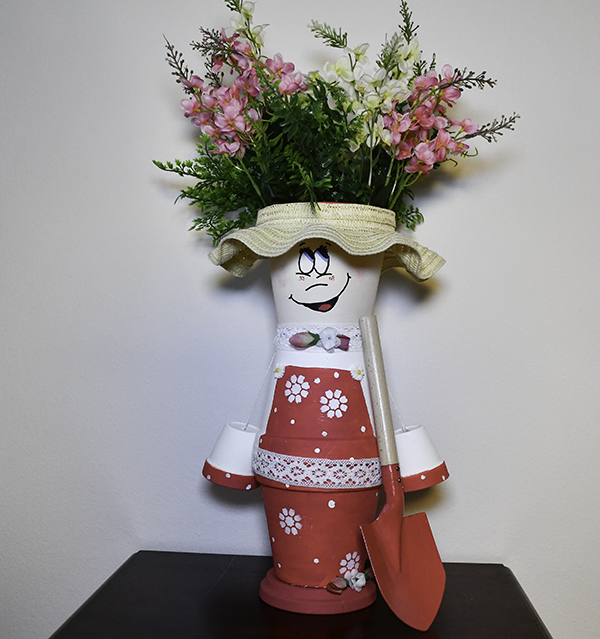 How to make a large flower pot character