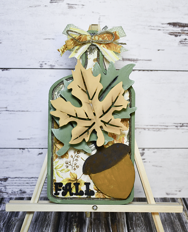 How to Make an autumn three dimensional leaf shelf sitter