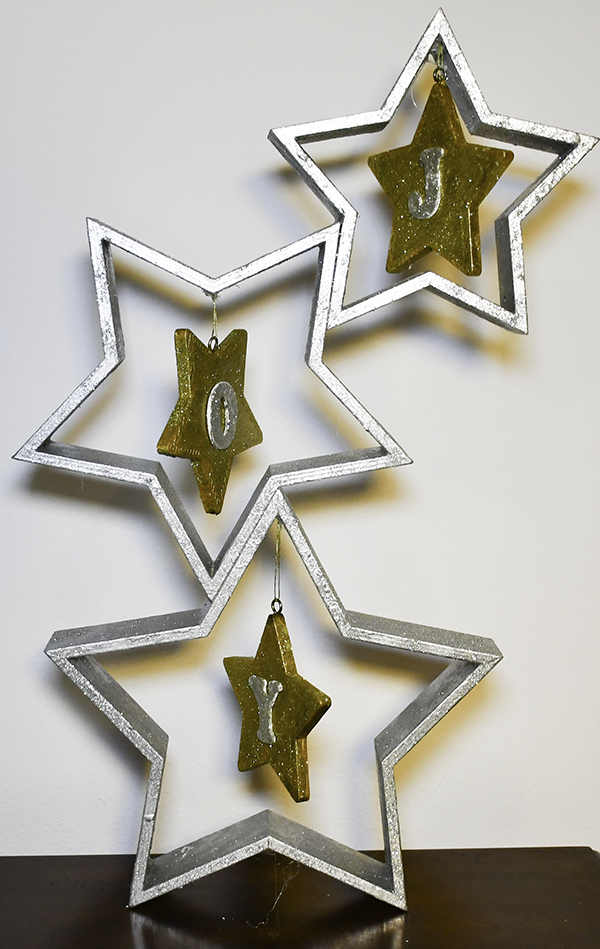 How to Make Christmas Star Tabletop decor