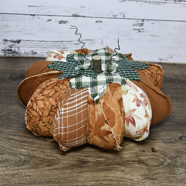 How to Sew a rag strip pumpkin with free pattern