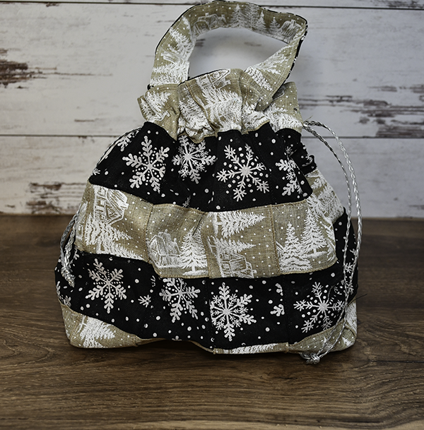How to Make a drawstring handbag using Ribbon with free tutorial