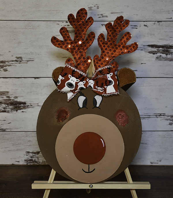 How to Make a Dollar Tree Reindeer from Circles