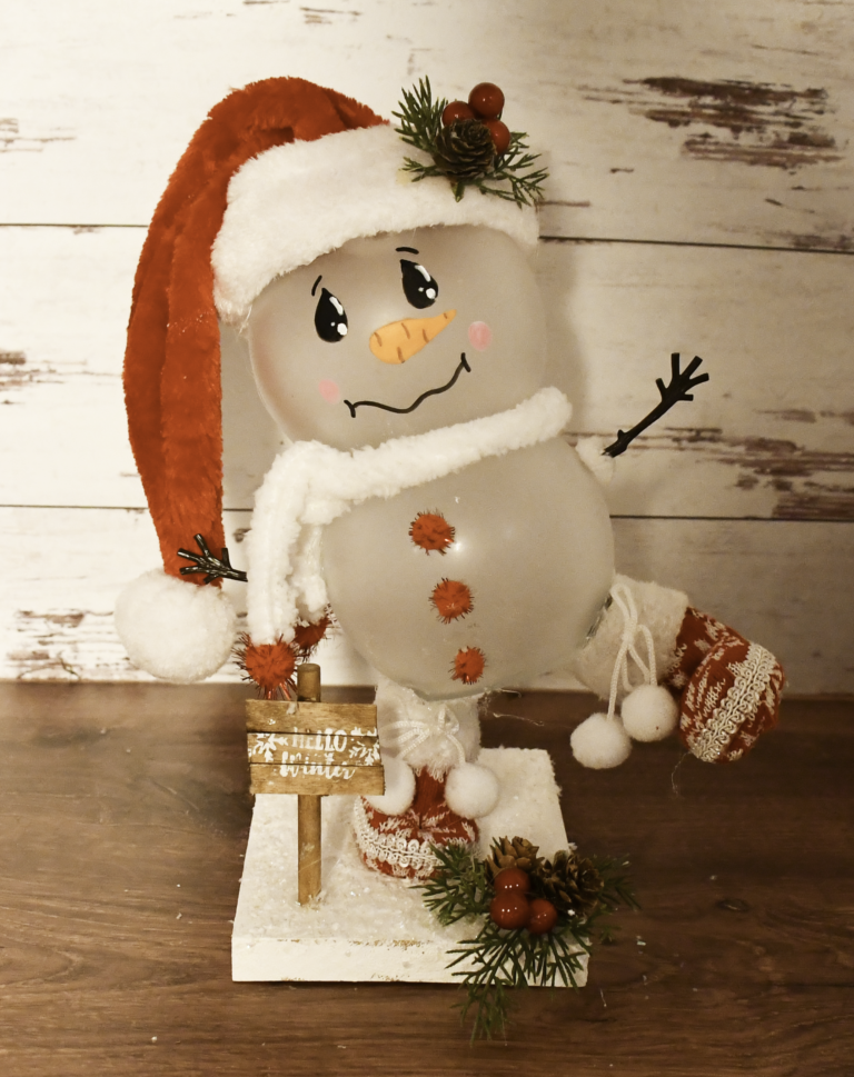 How to Make a Dollar Tree Snowman